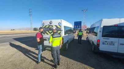 Patnos’ta öğrenci servislerine denetim