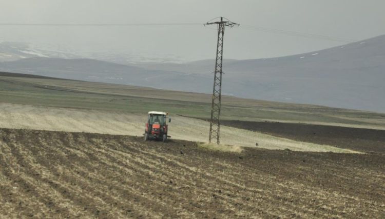 Kars’ta tarlalar sürülüyor
