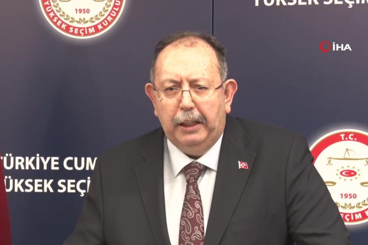 YSK Başkanı Yener: 'Toplam 26 parti milletvekilliği aday listesini YSK'ya sundu'