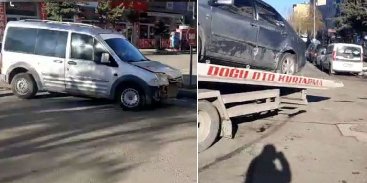 Tehlikeli kavşakta bir kaza daha