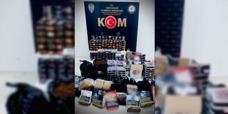 Kars’ta kaçak tütün satan 3 işletmeye ceza