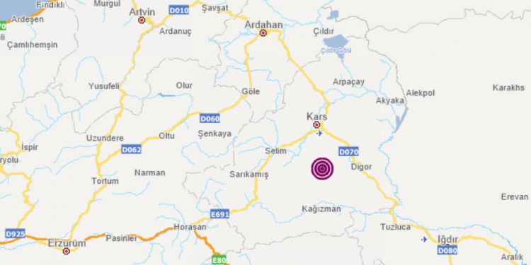 Kars’ta 1 ayda 10 deprem meydana geldi