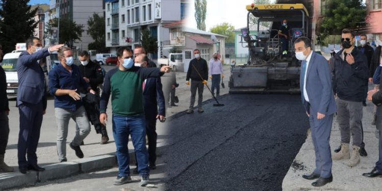 Türker Öksüz kentte devam eden çalışmaları inceledi