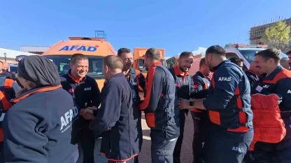 Erzurum AFAD ekipleri Gazze için yola çıktı