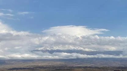 Ağrı Dağı beyaza büründü