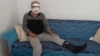 Akaryakıt istasyonunda eniştesine çarpıp kaçan şahıs kameraya yansıdı