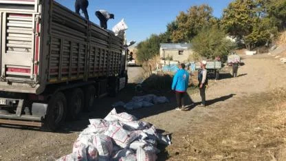 Bulanık'ta kömür desteği başladı