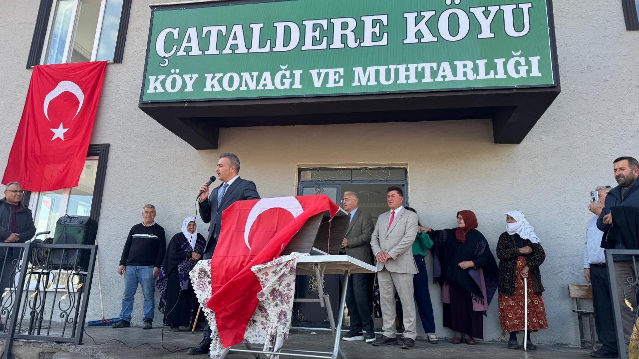 Çataldere&#039;de köy konağı ve muhtarlık binası açıldı