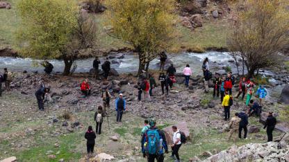 Cumhuriyet'in 102. yılı 102 kişilik katılımla doğada kutlandı