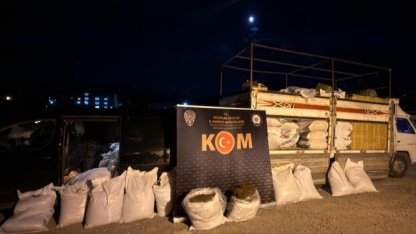 3 ton 880 kilo açık kıyılmış tütün ele geçirildi