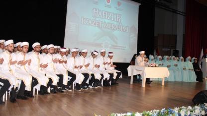 "Hafızlık İcazet Merasimi" düzenlendi