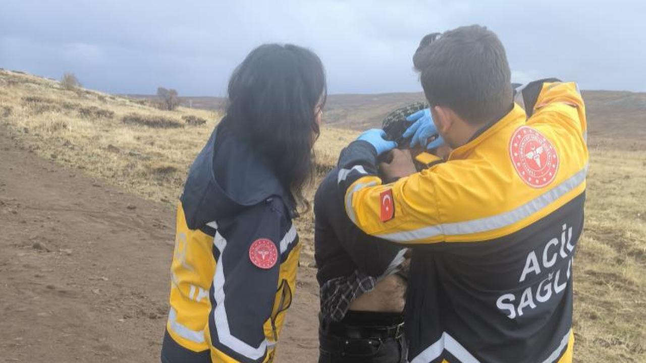 Hayvan otlatırken yanına yıldırım düşen şahıs yaralandı