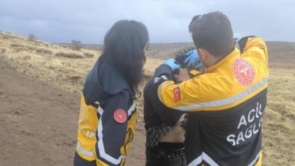 Hayvan otlatırken yanına yıldırım düşen şahıs yaralandı