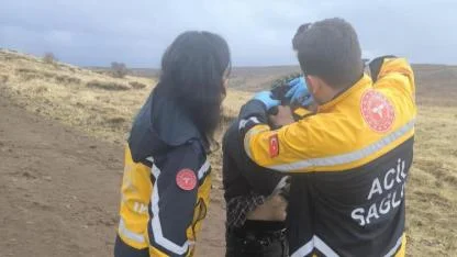 Hayvan otlatırken yanına yıldırım düşen şahıs yaralandı