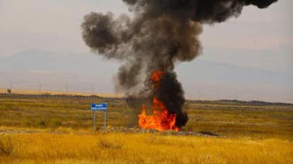 Iğdır'da gerçeği aratmayan patlayıcı madde tatbikatı