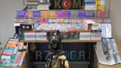 İki otobüste toplam 11 bin 600 adet kaçak ürün yakalandı