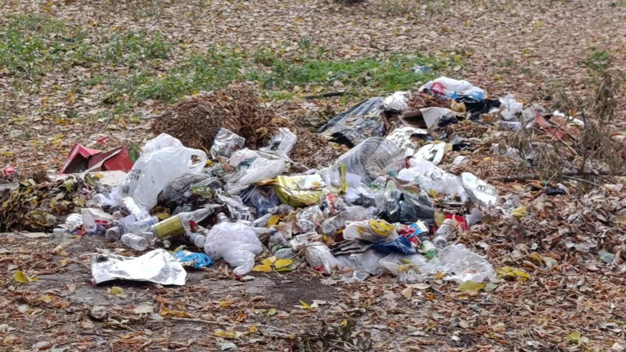 Kars Mesut Yılmaz Parkı çöpten geçilmiyor