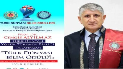 Karslı Prof. Dr. Cengiz Alyılmaz’a bilim ödülü