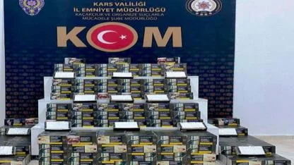 Kars’ta 100.000 adet boş makaron le geçirildi