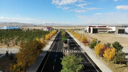 Kars’ta renk tonuna bürünen ağaçlar büyüledi
