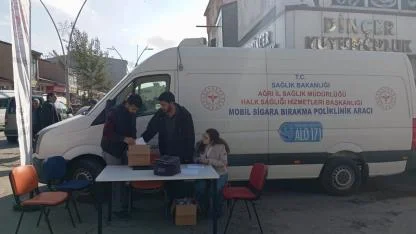 "Mobil Sigara Bırakma Poliklinik Aracı" Ağrı'da hizmete başladı