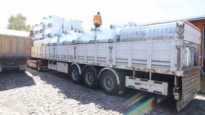 Ardahan Belediyesine 100 adet çöp konteynerleri hibe edildi