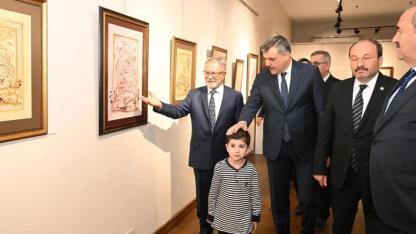Erzurum'da tezhip ve minyatürü birleştiren sergi