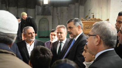 Vali Çiftçi, Taş Camide incelemelerde bulundu
