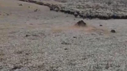 Yıldırımın düşme anı cep telefonuyla görüntülendi