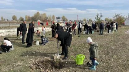 Akyaka’da ekilen fidanlara can suyu verildi