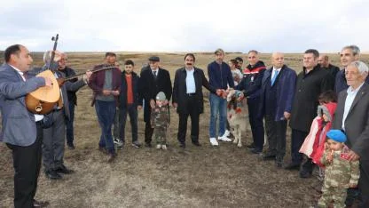 Arpaçay’da süslenen koçlar sürüye katıldı