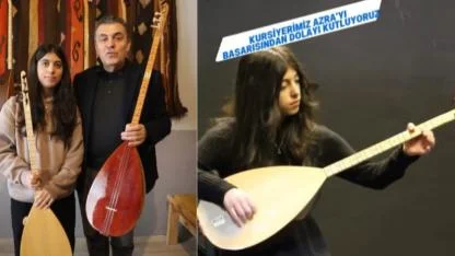 Başkan Faruk Demir’den başarılı öğrencilere bağlama hediyesi