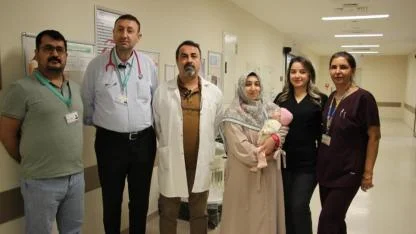 Doğuştan diyafram fıtığı olan bebek başarılı ameliyatla sağlığına kavuştu