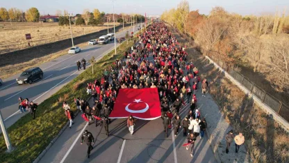 Erzurum’da 148 yıl önceki kahramanlık ruhu bir kez daha yaşatıldı