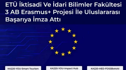 ETÜ İktisadi ve İdari Bilimler Fakültesi 3 AB Erasmus+ projesi ile uluslararası başarıya imza attı