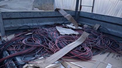 Kablo hırsızları yakalandı