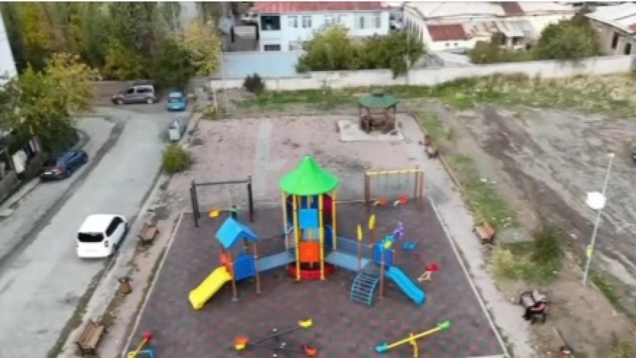 Kağızman’da parklar yenilendi