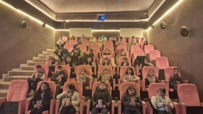 Çocuklar "Mustafa Kemal" filmini izledi