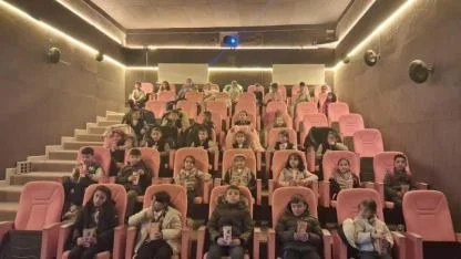 Çocuklar "Mustafa Kemal" filmini izledi