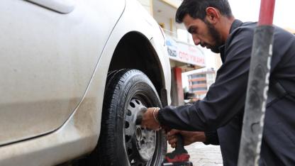 Lastikçilerde kış lastiği yoğunluğu