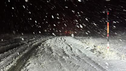 Malatya'nın kırsal bölgelerinde kar yağışı ulaşımı aksattı