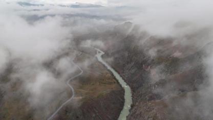 Munzur Dağlarındaki sis eşsiz görüntüler ortaya çıkardı