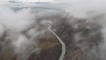 Munzur Dağlarındaki sis eşsiz görüntüler ortaya çıkardı