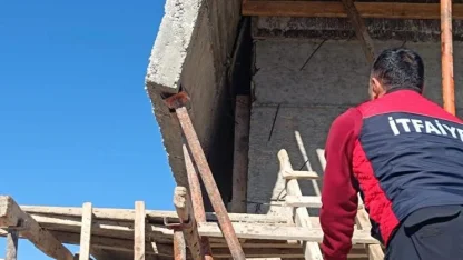 Patnos’ta inşaat kazası: 2 işçi yaralandı