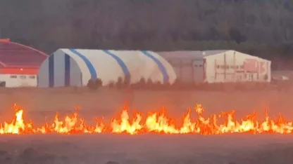 Putka Gölü’nde çıkan yangın korkuttu