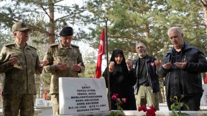 Şehit arkadaşları 34 yıl önce verdikleri sözü yere düşürmedi