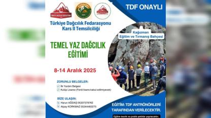 Temel yaz dağcılık eğitimi başvuruları başladı