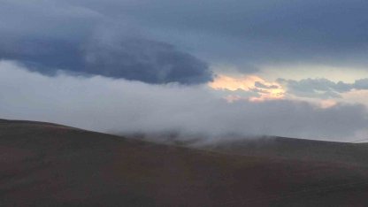 Yüksek kesimlere sis çöktü