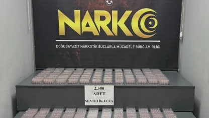 Ağrı’da tırda yüklü miktarda sentetik ecza yakalandı