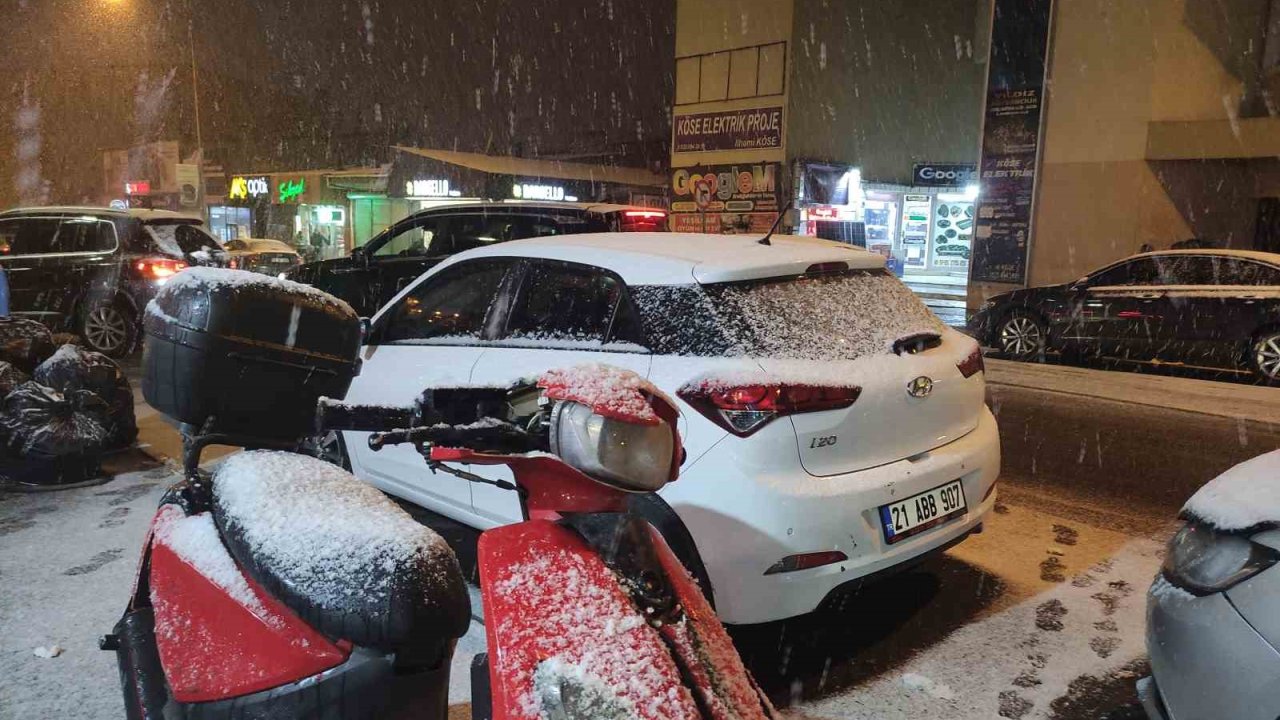 Ardahan yağan karla beyaza büründü